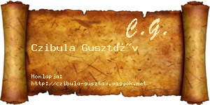 Czibula Gusztáv névjegykártya