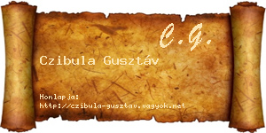 Czibula Gusztáv névjegykártya